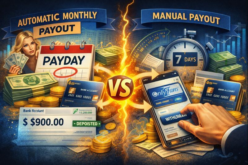OnlyFans Monthly Payout vs Manual Payout