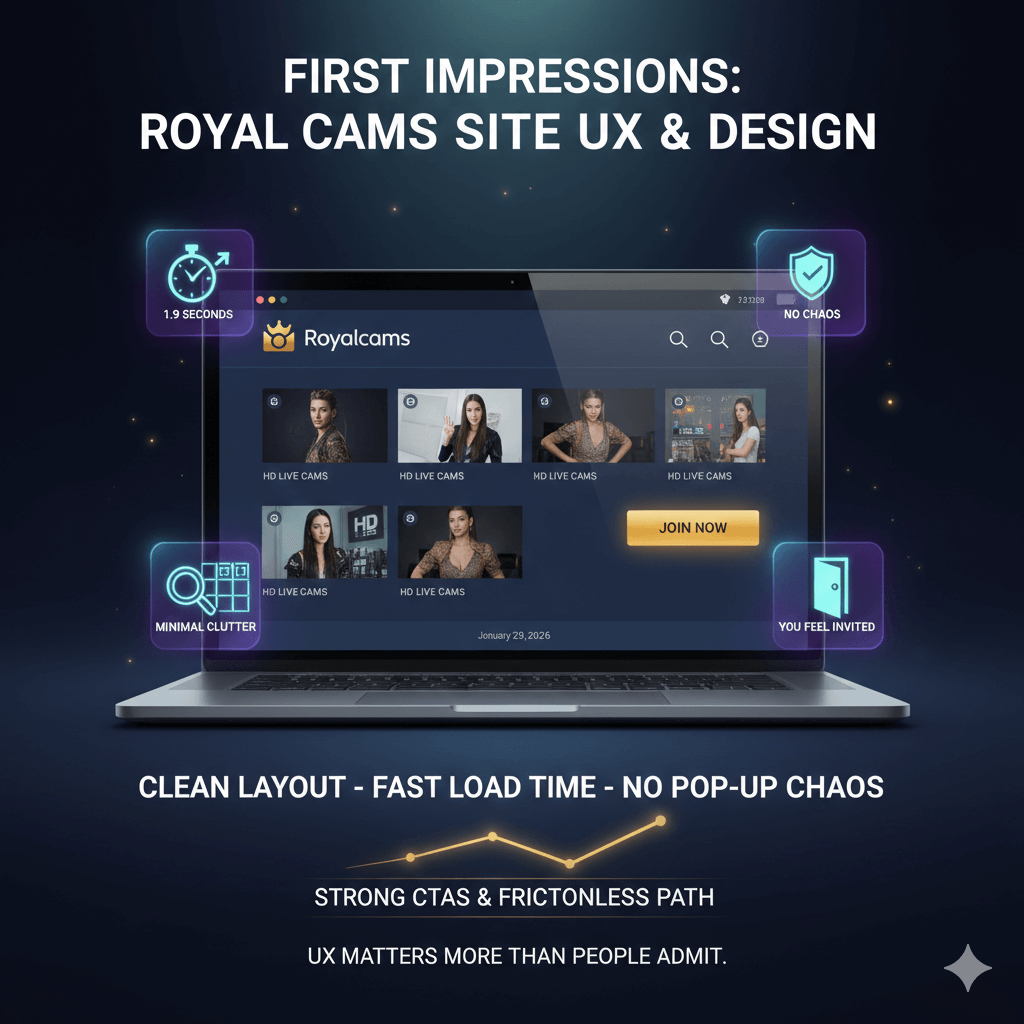 First impressions on Royal Cams UX